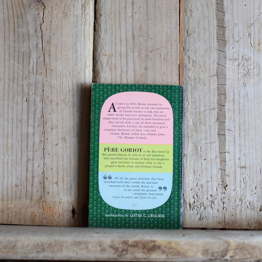 Vintage Fiction Paperback Novel: Honore de Balzac - Pere Goriot