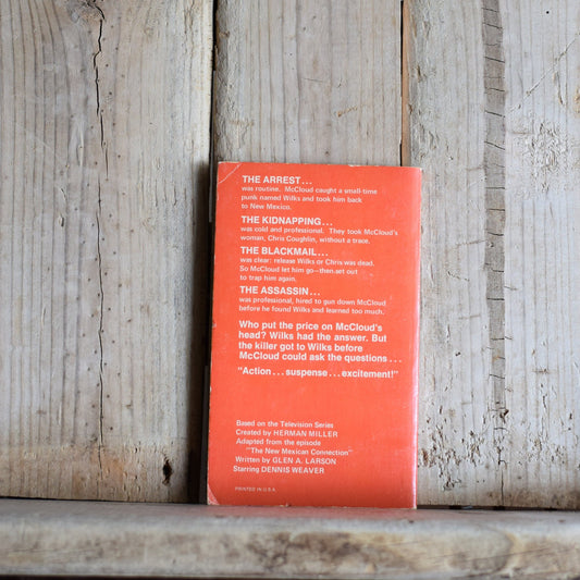 Vintage Fiction Paperback Novel: Collin Wilcox - McCloud No.2, The New Mexico Connection