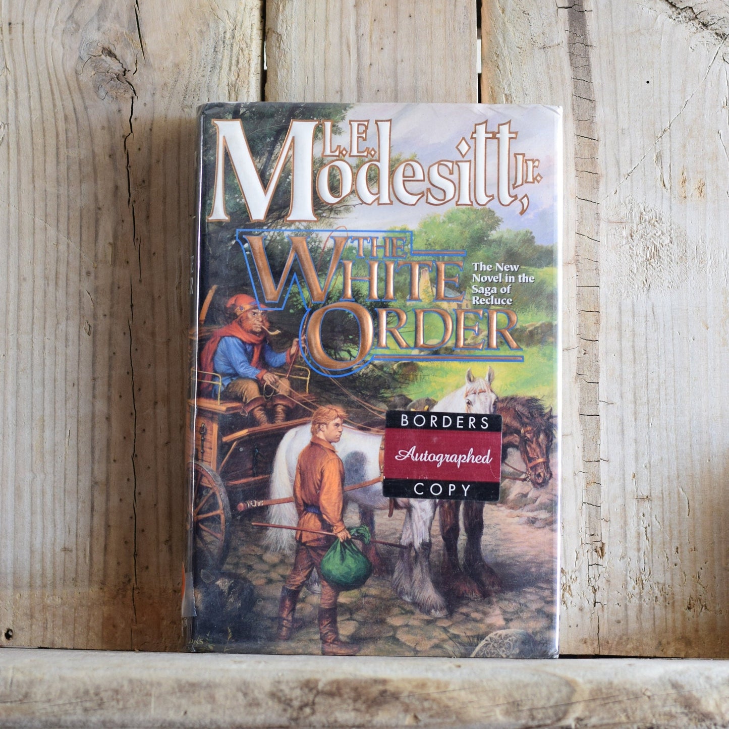 Vintage Sci-fi Hardback Novel: L E Modesitt Jr - The White Order SIGNED FIRST EDITION