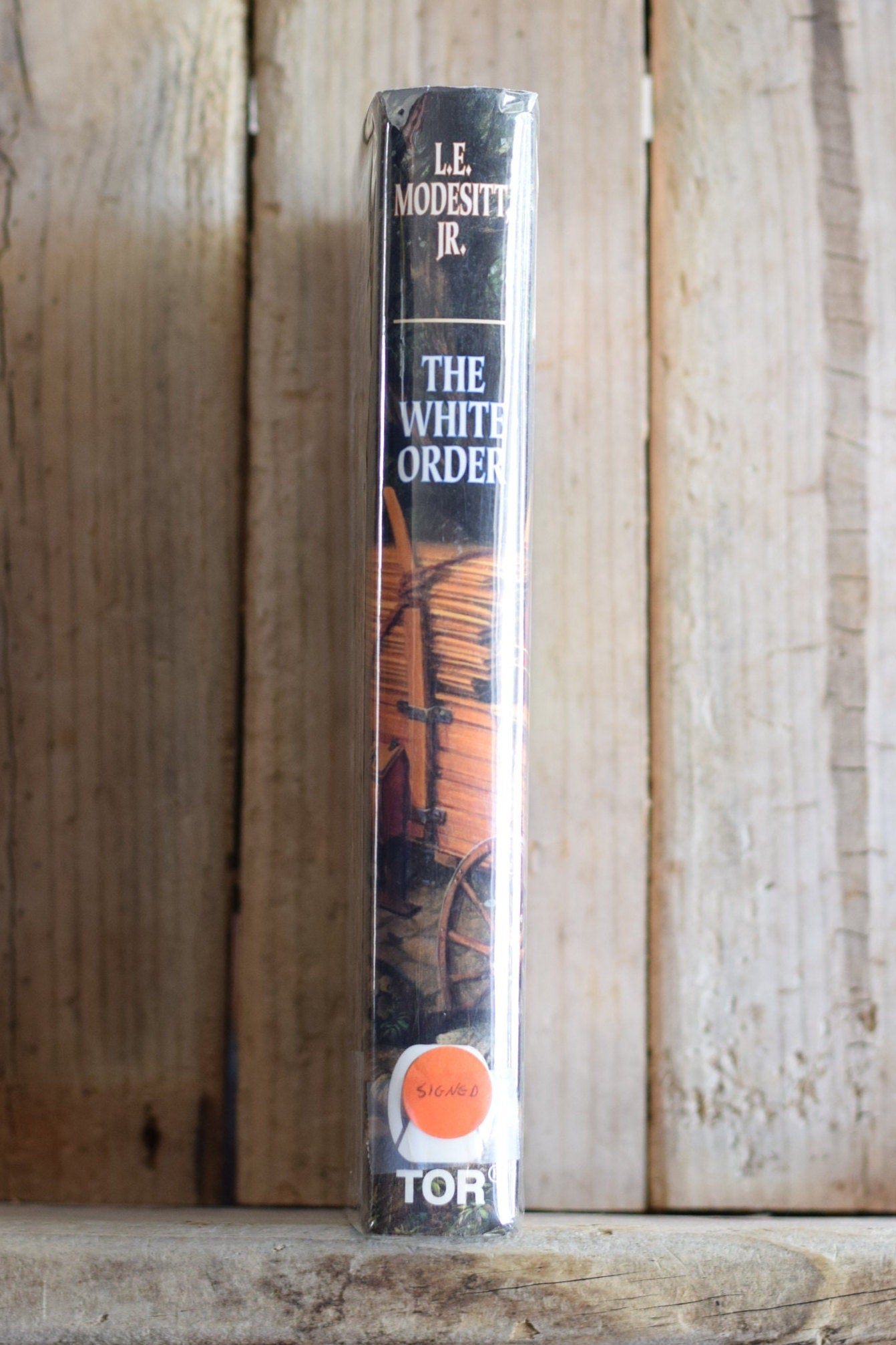 Vintage Sci-fi Hardback Novel: L E Modesitt Jr - The White Order SIGNED FIRST EDITION