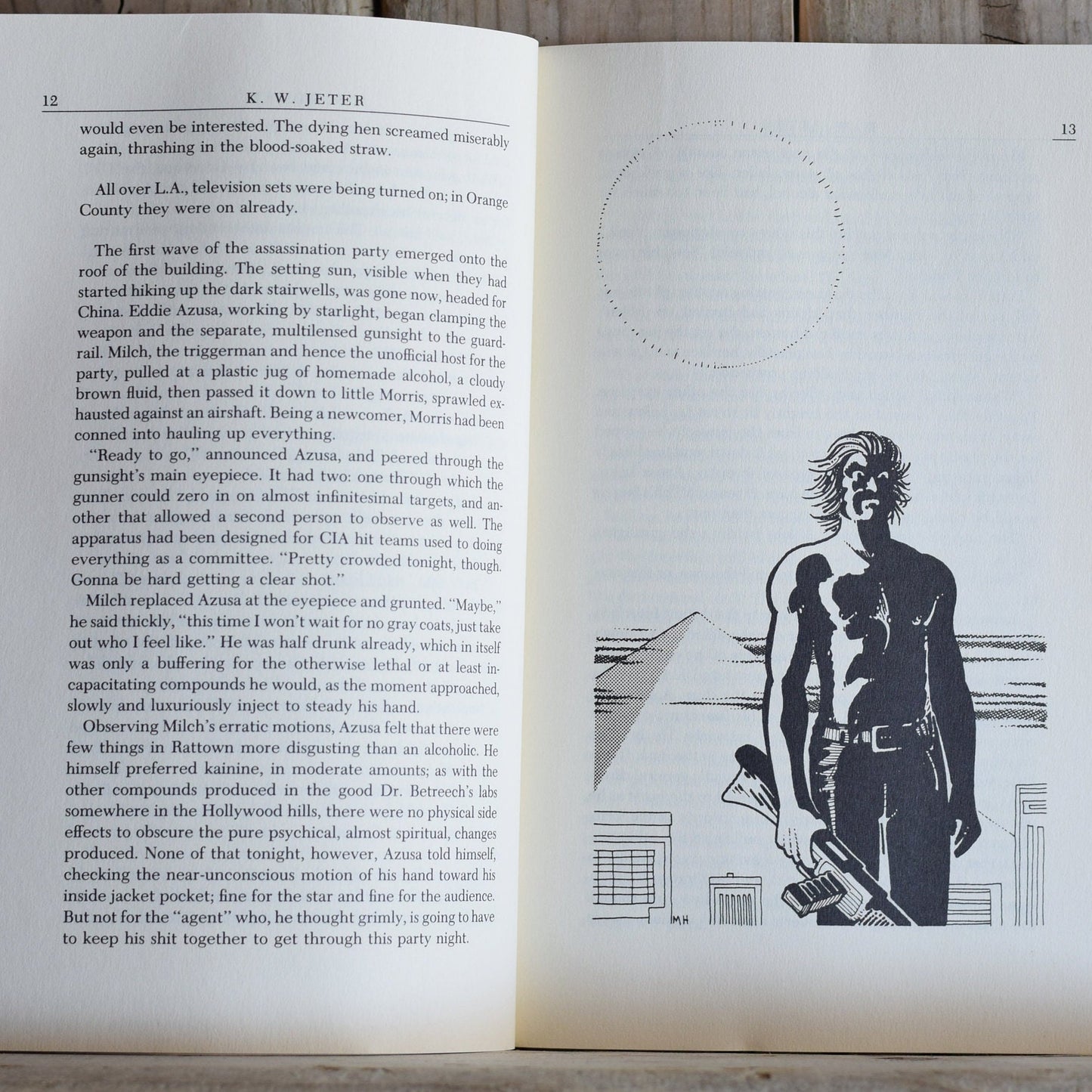 Vintage Sci-Fi Paperback Novel: K W Jeter - Dr. Adder, Fully Illustrated FIRST PRINTING