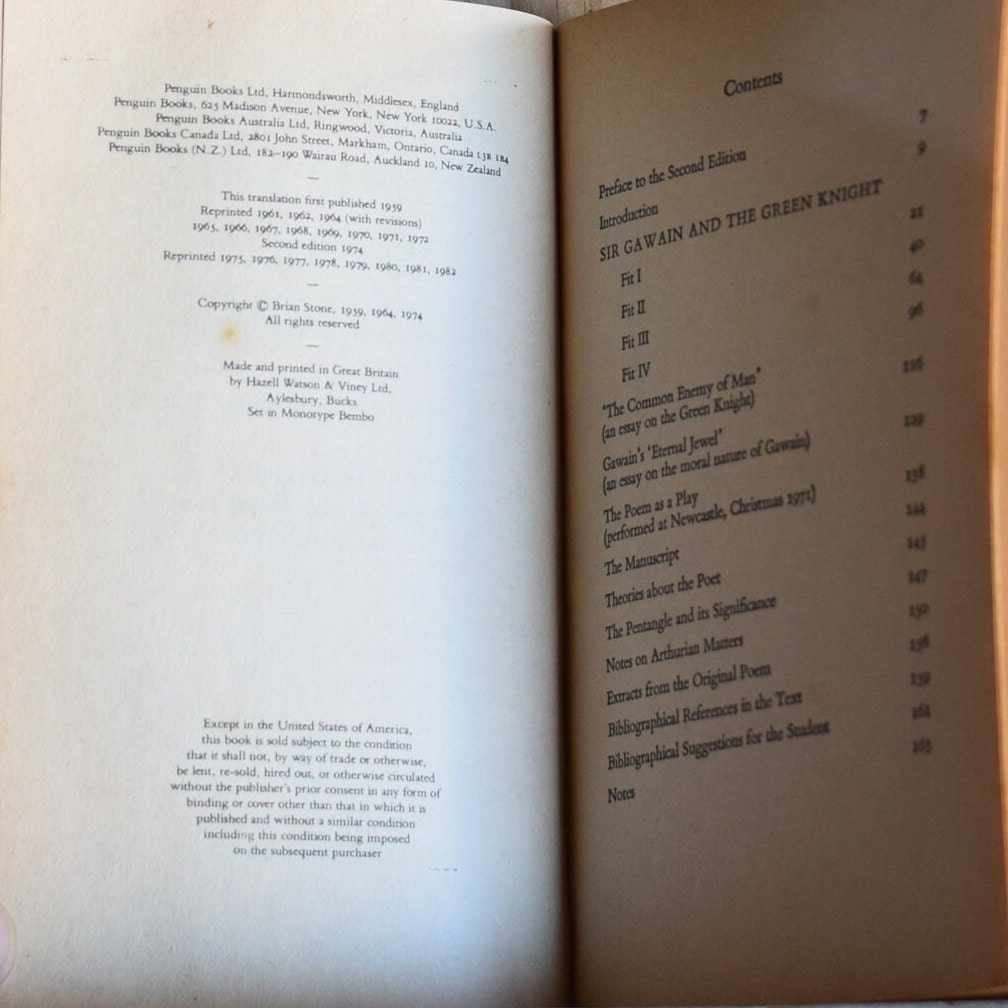 Vintage Fantasy Paperback Novel: Sir Gawain and the Green Knight