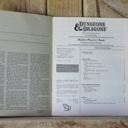 Vintage RPG Book: Dungeons and Dragons Master Players' and DM's Books