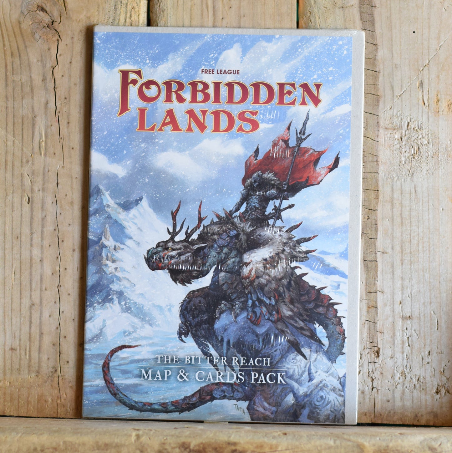 RPG Hardback: Forbidden Lands - The Bitter Reach with Map and Cards Pack
