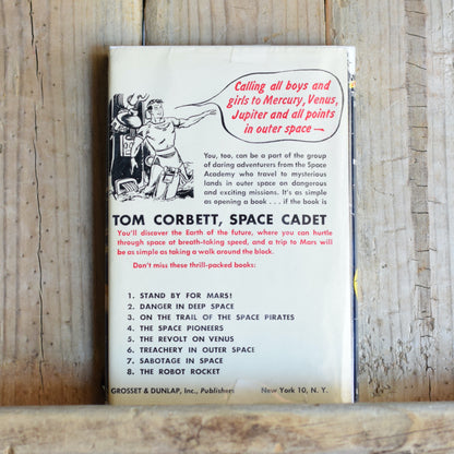 Vintage Sci-fi Hardbacks: Carey Rockwell - Tom Corbett: Space Cadet set - Danger in Deep Space, On the Trail of the Space Pirates, The Space Pioneers, Treachery in Outer Space, and Sabotage in Space