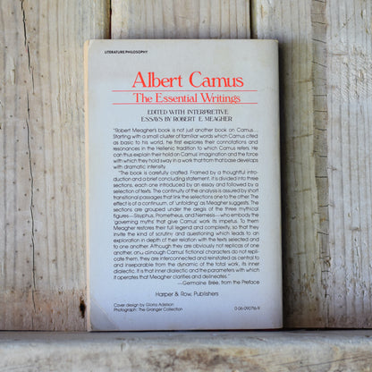 Vintage Fiction Paperback: Albert Camus, The Essential Writings - Edited by Robert E Meagher FIRST EDITION/PRINTING