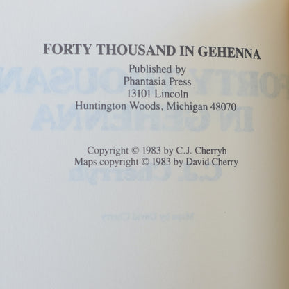 Vintage Sci-fi Hardback: C J Cherryh - Forty Thousand in Gehenna BCE