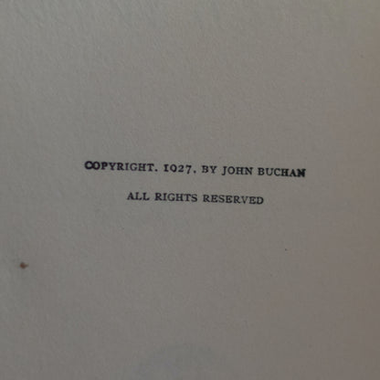 Vintage Fiction Hardback: John Buchan - Witch Wood '1027' FIRST EDITION