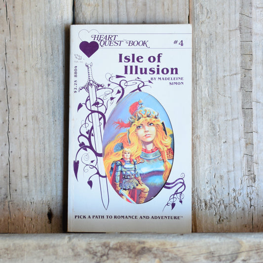 Vintage Dungeons and Dragons Paperback: Madeleine Simon -  Heart Quest: Isle of Illusion SECOND PRINTING