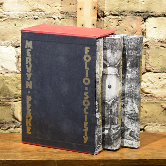 Vintage Fantasy Hardbacks: Mervyn Peake - The Gormenghast Trilogy: Titus Groan, Gormenghast, Titus Alone FOLIO SOCIETY EDITIONS