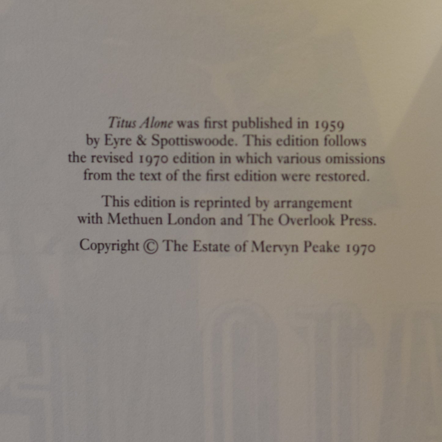 Vintage Fantasy Hardbacks: Mervyn Peake - The Gormenghast Trilogy: Titus Groan, Gormenghast, Titus Alone FOLIO SOCIETY EDITIONS