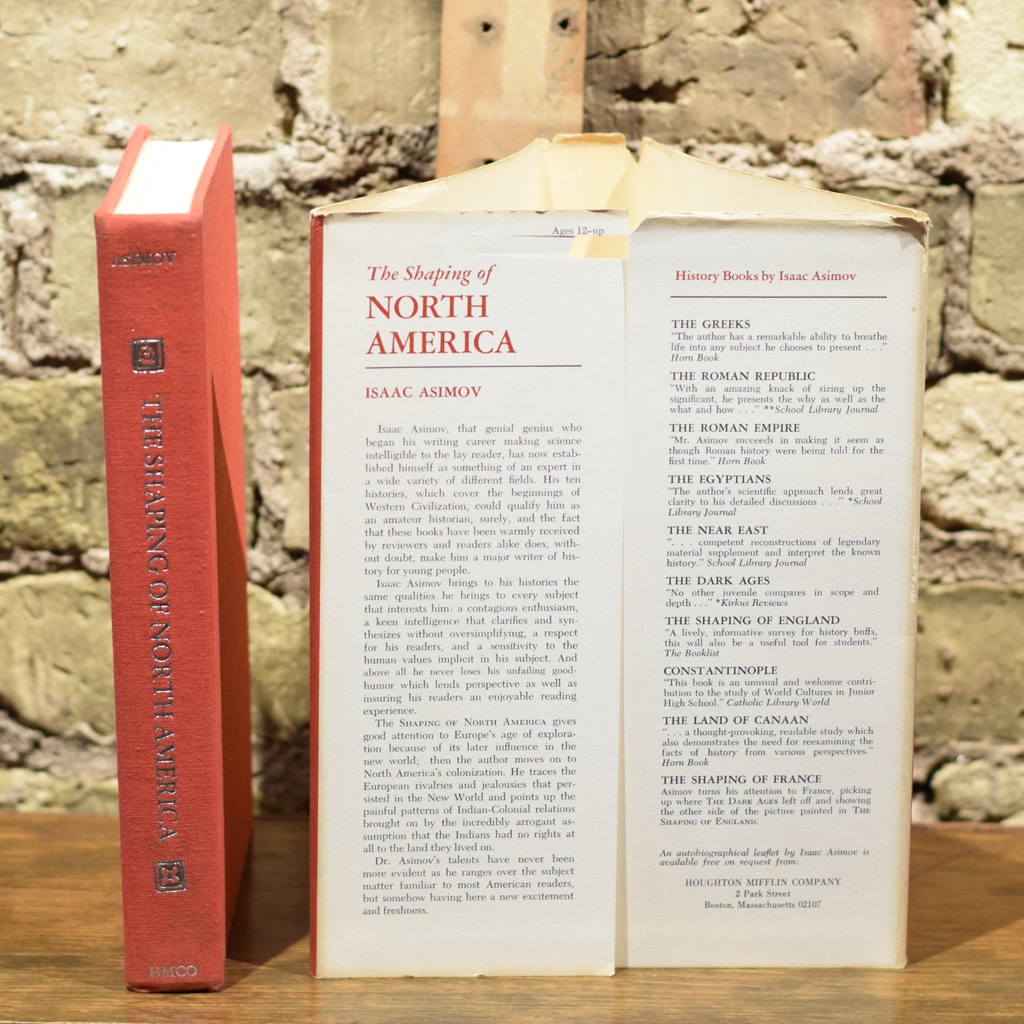 Vintage Non-fiction Hardback: Isaac Asimov - The Shaping of North America FIRST PRINTING