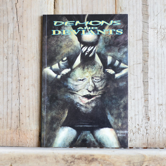 Vintage Horror Paperback: Demons and Deviants - Edited by Michael Brown, SIGNED (Clive Barker) FIRST PRINTING