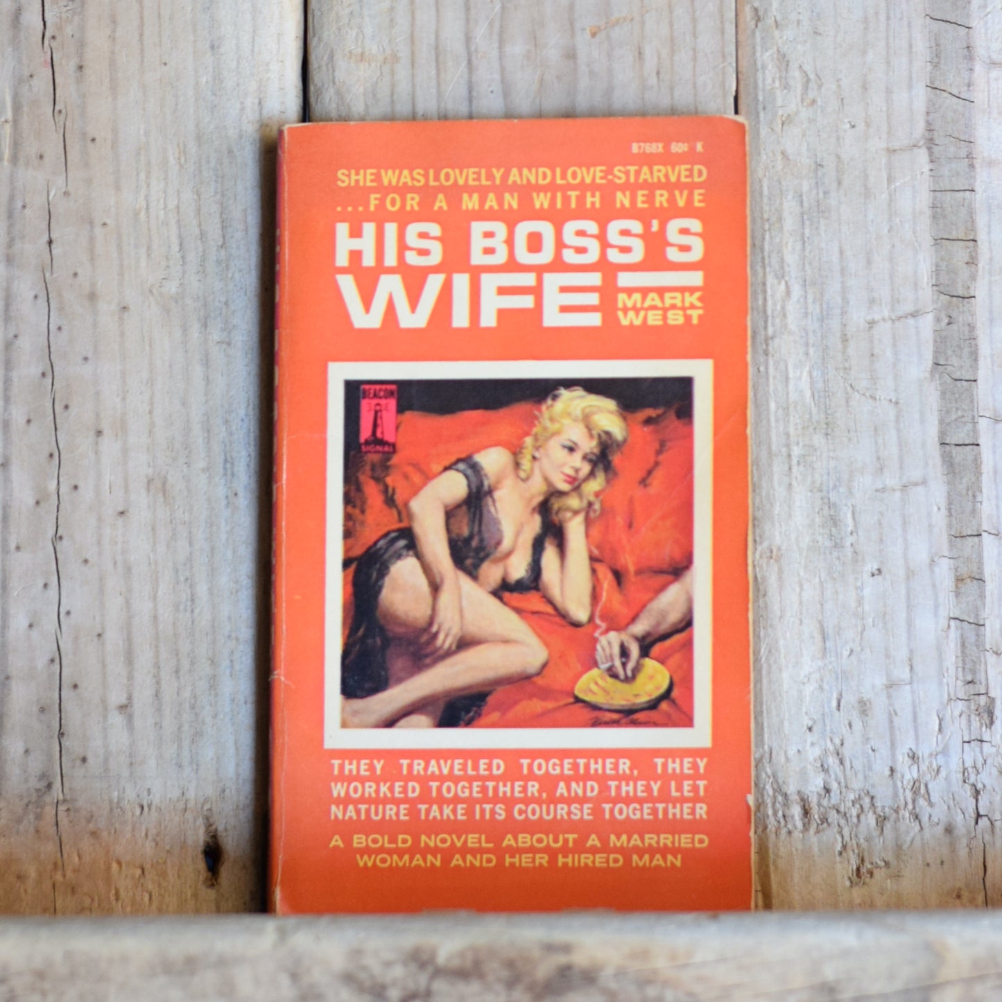 Vintage Adult Fiction Paperback: Mark West - His Boss's Wife SECOND PRINTING
