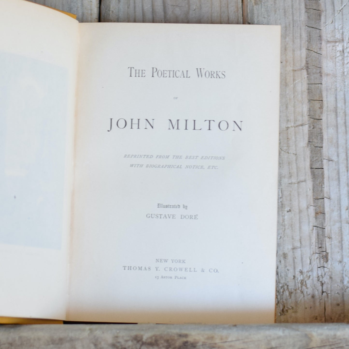 Vintage Poetry Hardback: The Illustrated Poetical Works of John Milton, Illustrated by Gustave Dore