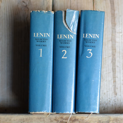 Vintage Non-fiction Hardbacks: Lenin: Complete Works in Three Volumes, Progress Publishers THIRD PRINTINGS