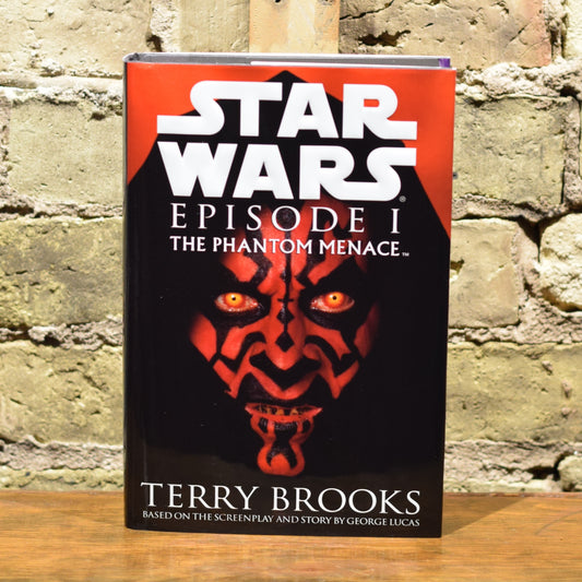 Vintage Sci-fi Hardback: Terry Brooks - Star Wars: Episode 1 - The Phantom Menace, Darth Maul Variant SIGNED FIRST EDITION/PRINTING