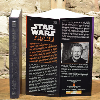 Vintage Sci-fi Hardback: Terry Brooks - Star Wars: Episode 1 - The Phantom Menace, Darth Maul Variant SIGNED FIRST EDITION/PRINTING