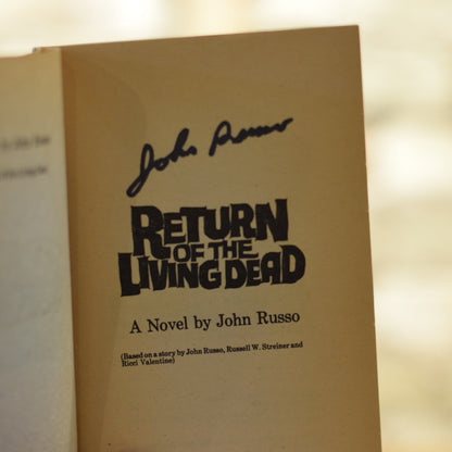 Vintage Horror Paperback: John Russo - Return of the Living Dead SIGNED