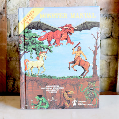 Vintage Dungeons and Dragons Hardback: Monster Manual Advanced Dungeons and Dragons First Edition