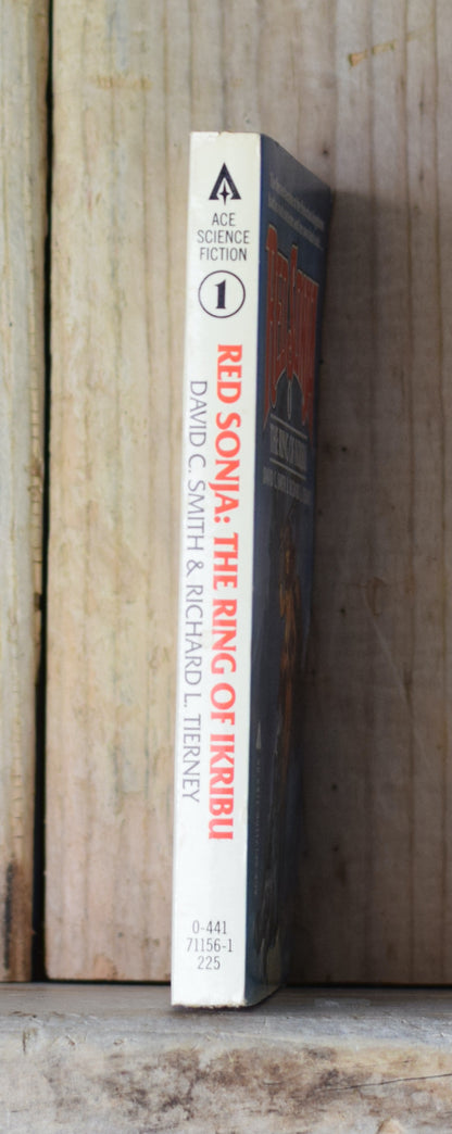 Vintage Fantasy Paperback: David C Smith & Richard L Tierney - Red Sonja 1: The Ring of Ikribu FIRST PRINTING