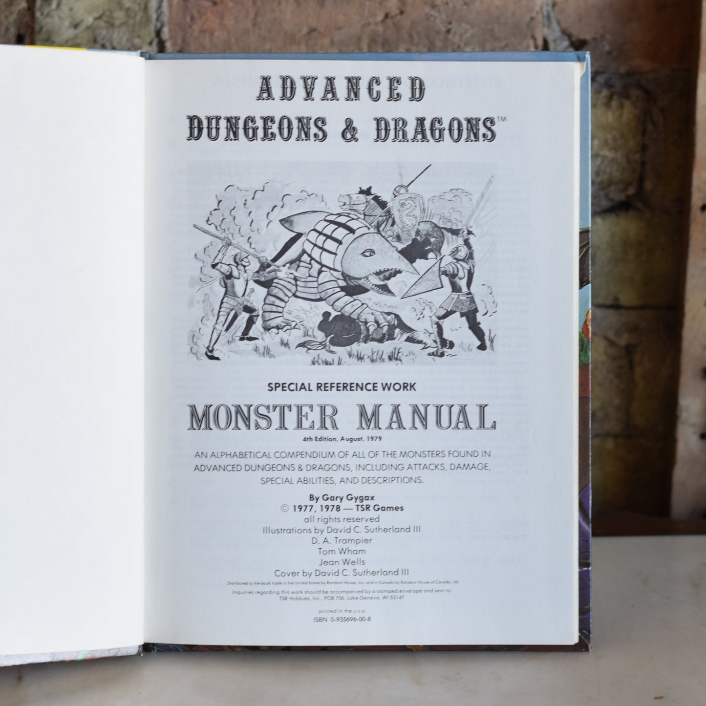 Vintage Dungeons and Dragons Hardback: Monster Manual Advanced Dungeons and Dragons First Edition