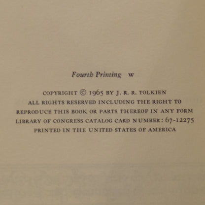 Vintage Fantasy Hardback Box Set: JRR Tolkien - The Lord of the Rings, Second Edition, Revised FOURTH/FIFTH PRINTING