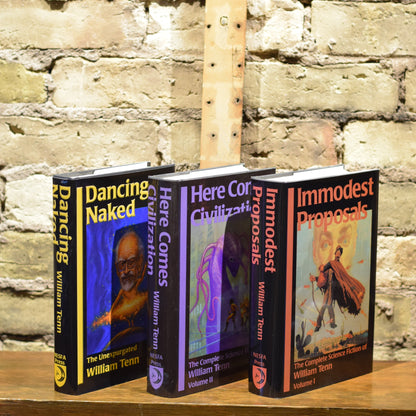 Vintage Sci-fi Hardbacks: The Complete Science Fiction of William Tenn in 3 Volumes - Immodest Proposals, Here Comes Civilization, and Dancing Naked FIRST EDITIONS