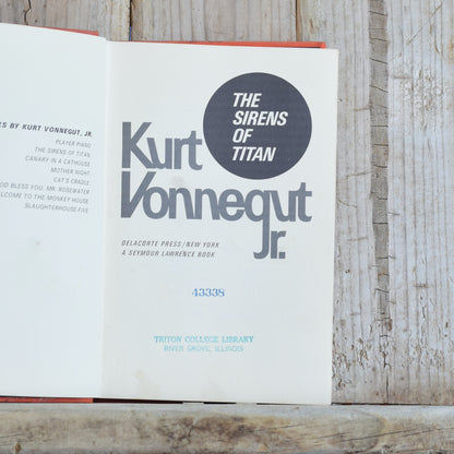 Vintage Sci-Fi Hardback: Kurt Vonnegut - The Sirens of Titan FIRST PRINTING