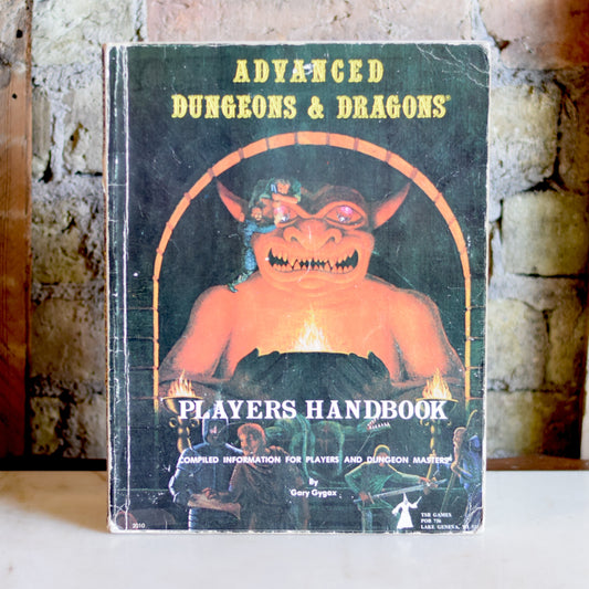 Vintage Dungeons and Dragons Paperback: UK Players Handbook Advanced Dungeons and Dragons First Edition FIRST PRINTING