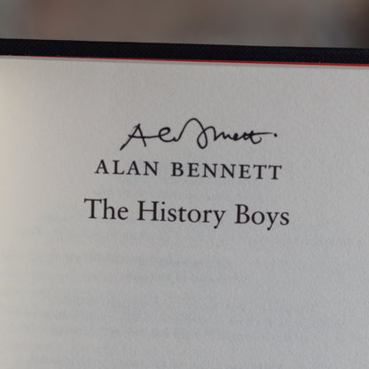 Fiction Hardback: Alan Bennett -  The History Boys SIGNED FIRST EDITION