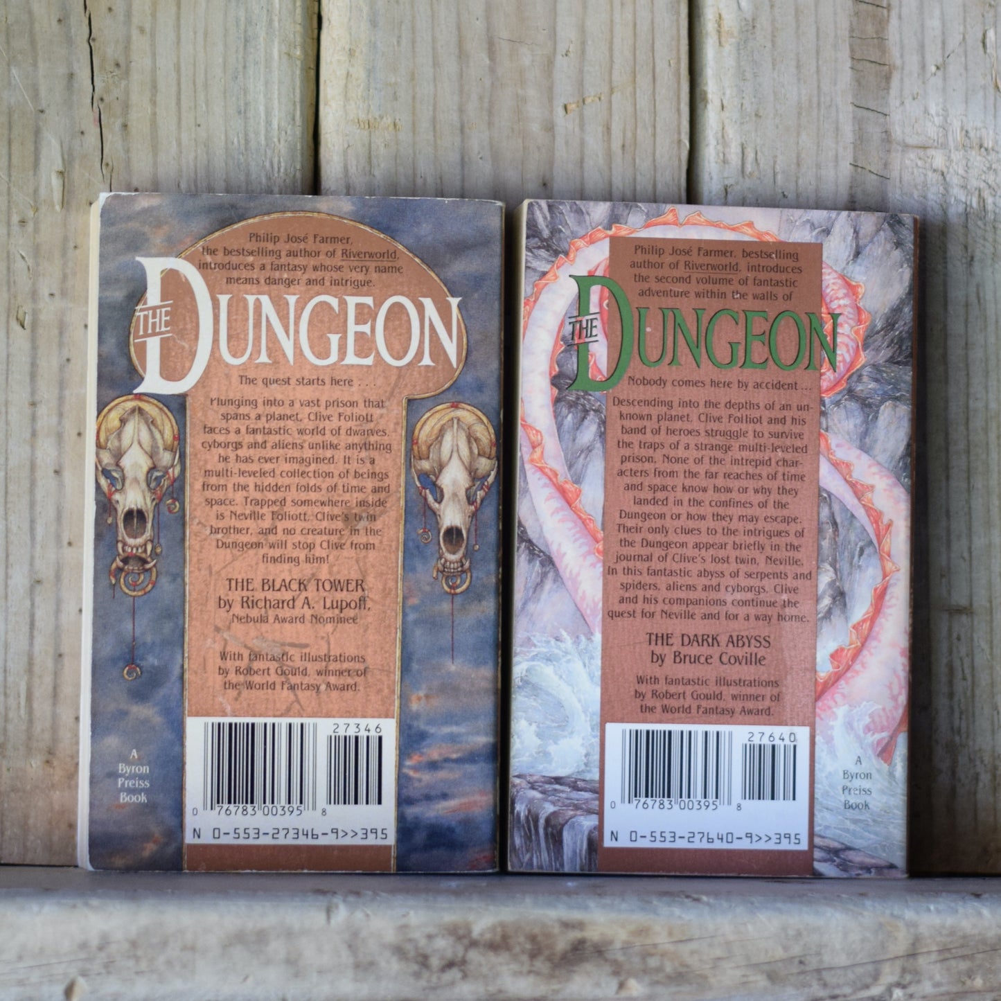 Vintage Fantasy Paperbacks: Philip Jose Farmer, Richard A Lupoff & Bruce Coville - The Dungeon, Vol 1 & 2