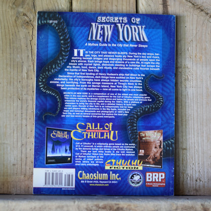 Paperback RPG Book: Call of Cthulhu: 1920's Secrets of New York