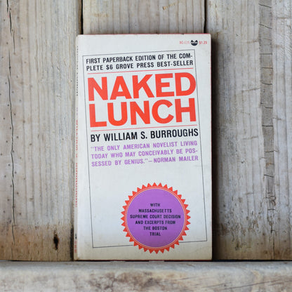 Vintage Fiction Paperback: William Burroughs - Naked Lunch SECOND PRINTING