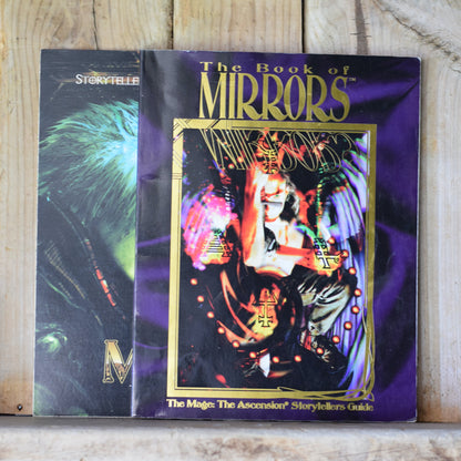Vintage RPG Paperback: Mage: The Ascension: The Book of Mirrors w/ Storytellers Screen
