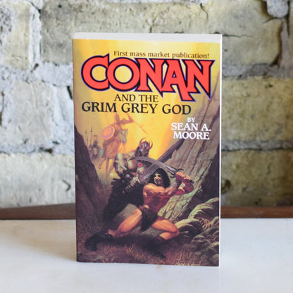 Vintage Fantasy Paperback: Sean A Moore - Conan and the Grey God FIRST PRINTING