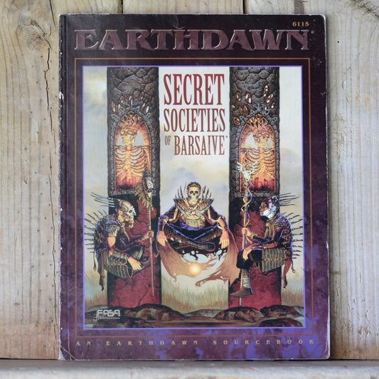 Vintage RPG Paperback: Earthdawn: Secret Societies of Barsaive