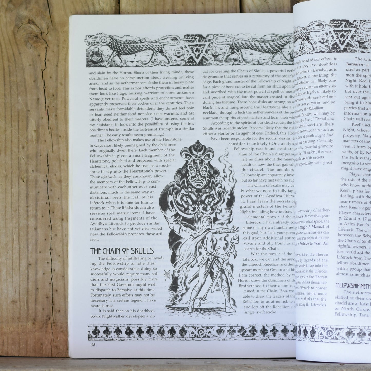 Vintage RPG Paperback: Earthdawn: Secret Societies of Barsaive