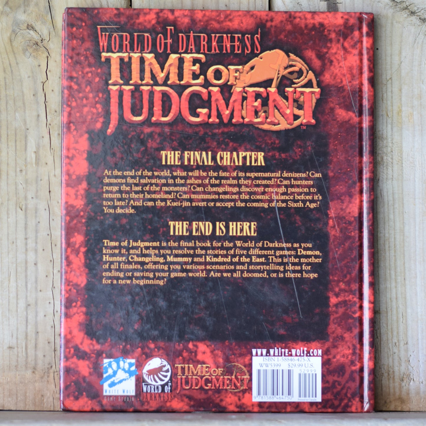 RPG Hardback: World of Darkness, Time of Judgement