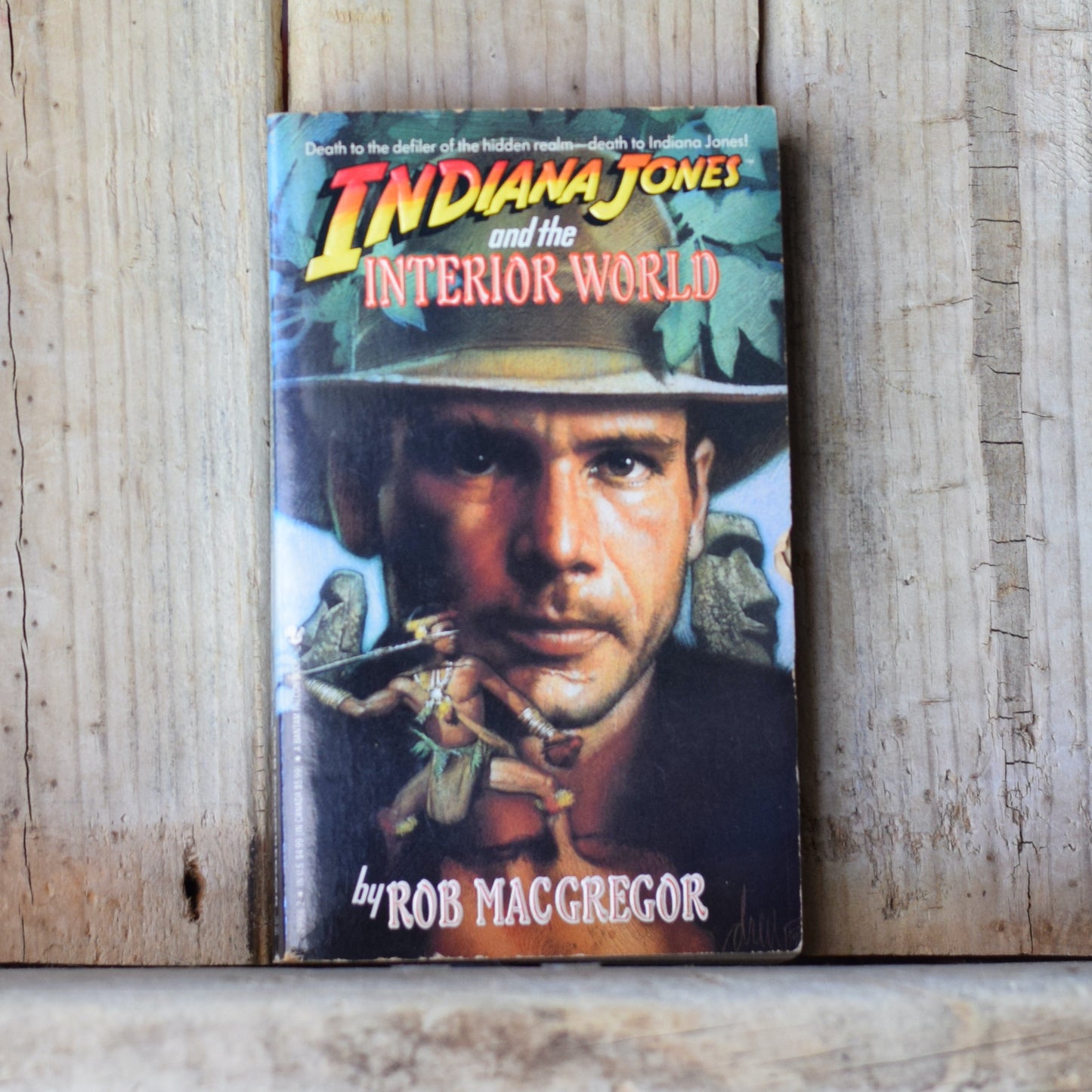 Vintage Fiction Paperback: Rob MacGregor - Indiana Jones and the Interior World FIRST PRINTING