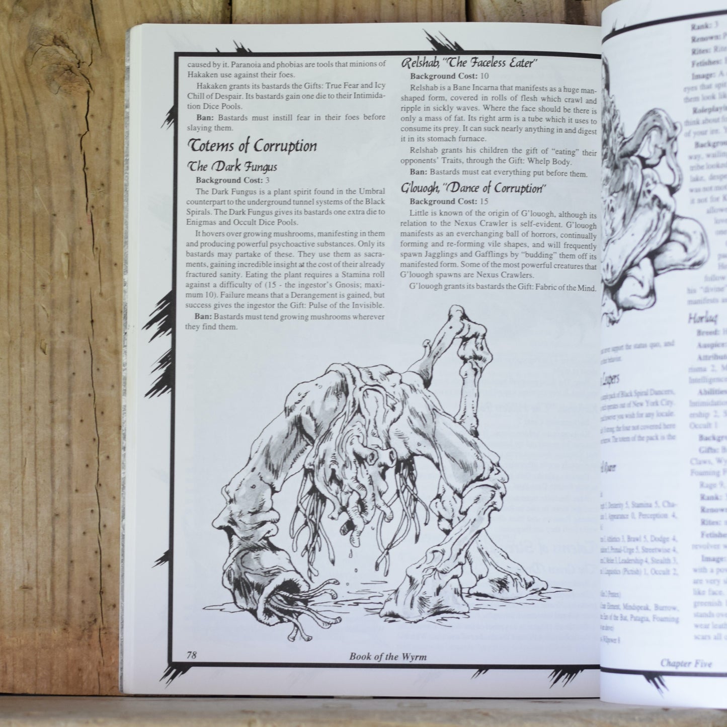 Vintage RPG Paperback: Book of the Wyrm, Werewolf: The Apocalypse