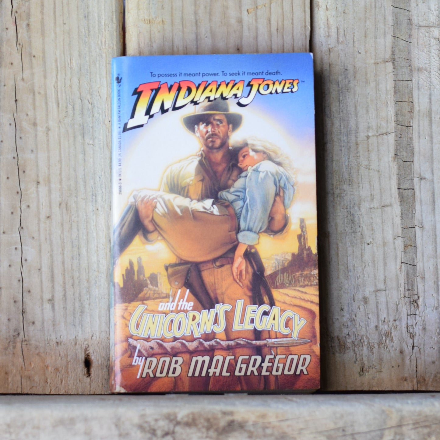 Vintage Fiction Paperback: Rob MacGregor - Indiana Jones and the Unicorn's Legacy