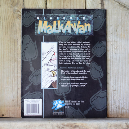 Vintage RPG Paperback: Clanbook: Malkavian, Vampire: The Masquerade