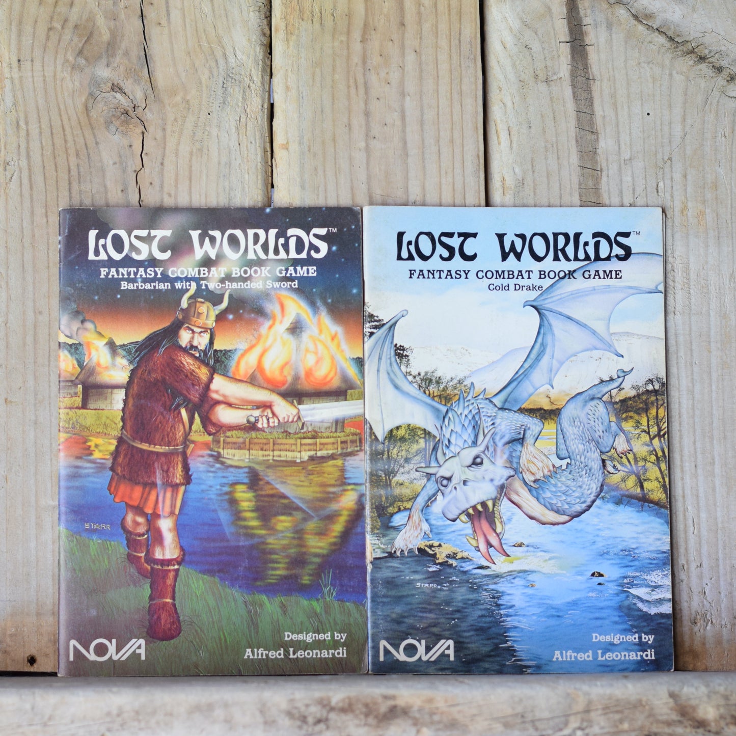 Vintage Gamebooks: Lot of 16 Lost Worlds Combat Books by Alfred Leonardi