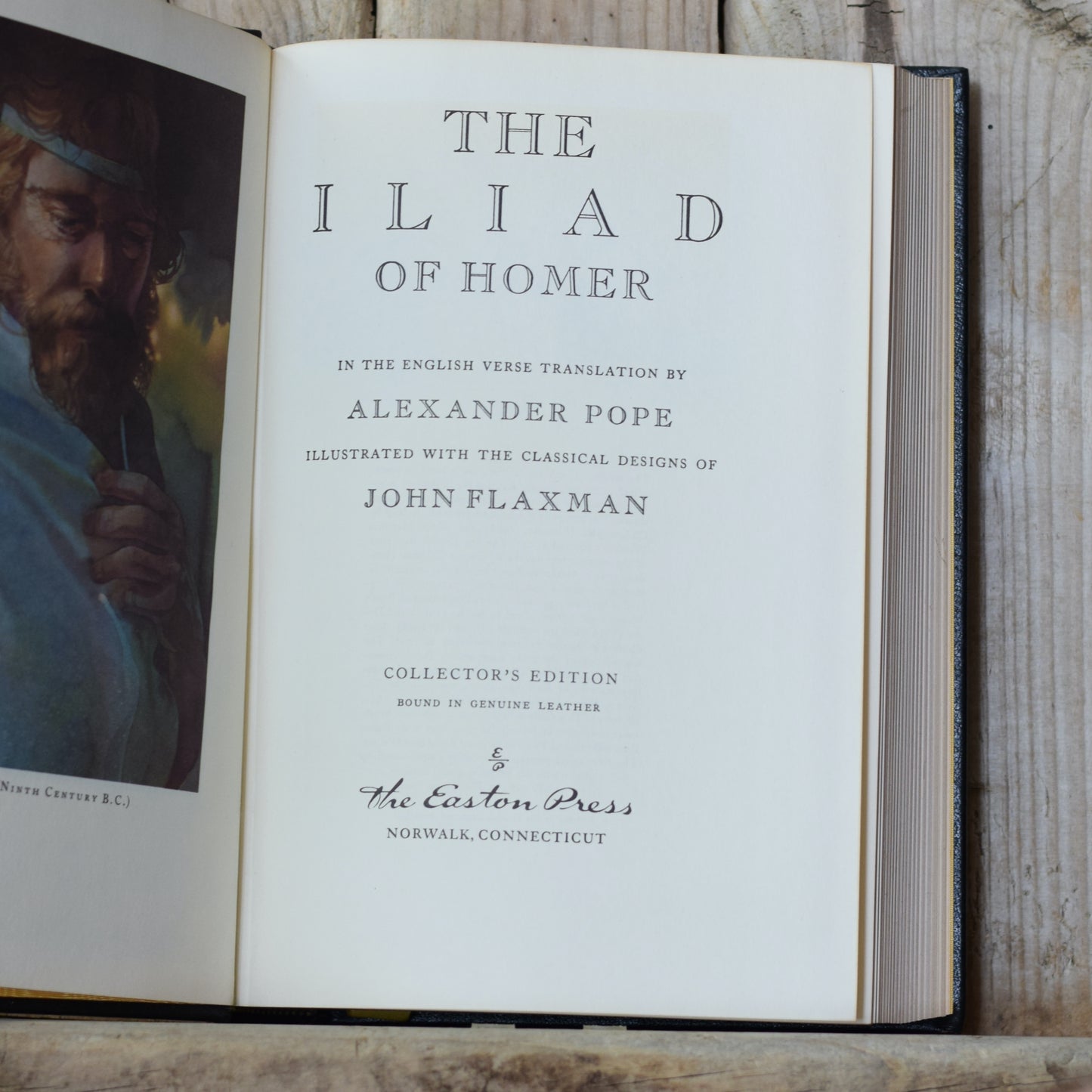 Vintage Fiction Hardback: Homer - The Odyssey and The Iliad, Easton Press