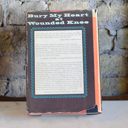 Vintage Non-fiction Hardback: Dee Brown - Bury My Heart at Wounded Knee SECOND PRINTING