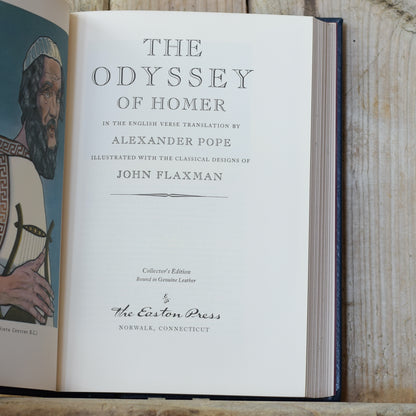 Vintage Fiction Hardback: Homer - The Odyssey and The Iliad, Easton Press