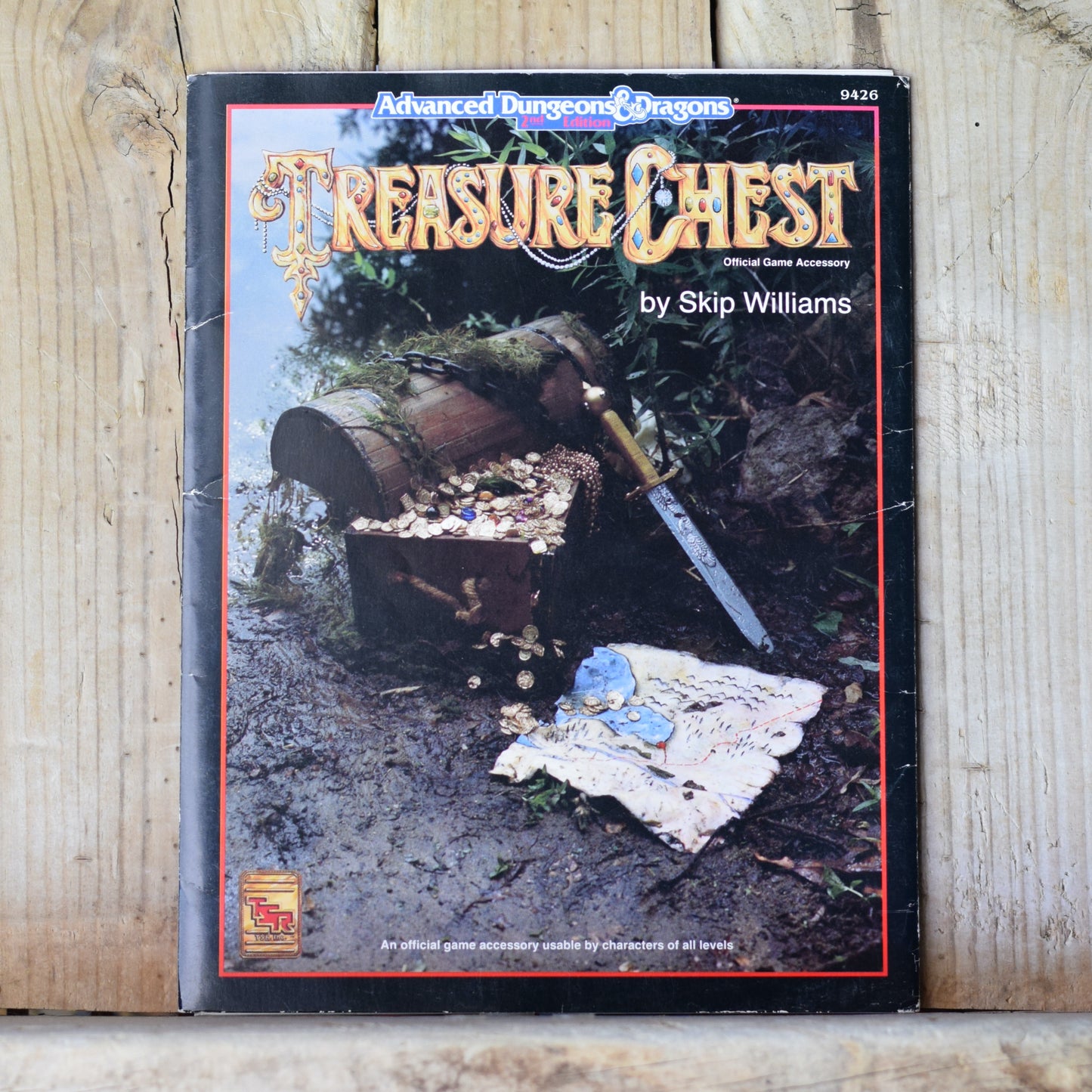 Vintage Dungeons and Dragons RPG Book: AD&D 2e Treasure Chest by Skip Williams Official Adventure