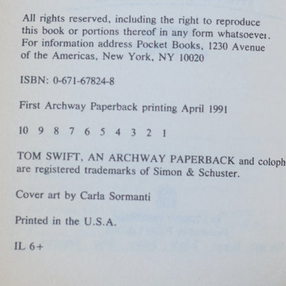 Vintage Sci-fi Paperbacks: Victor Appleton - Tom Swift Books 1-3 FIRST PRINTINGS