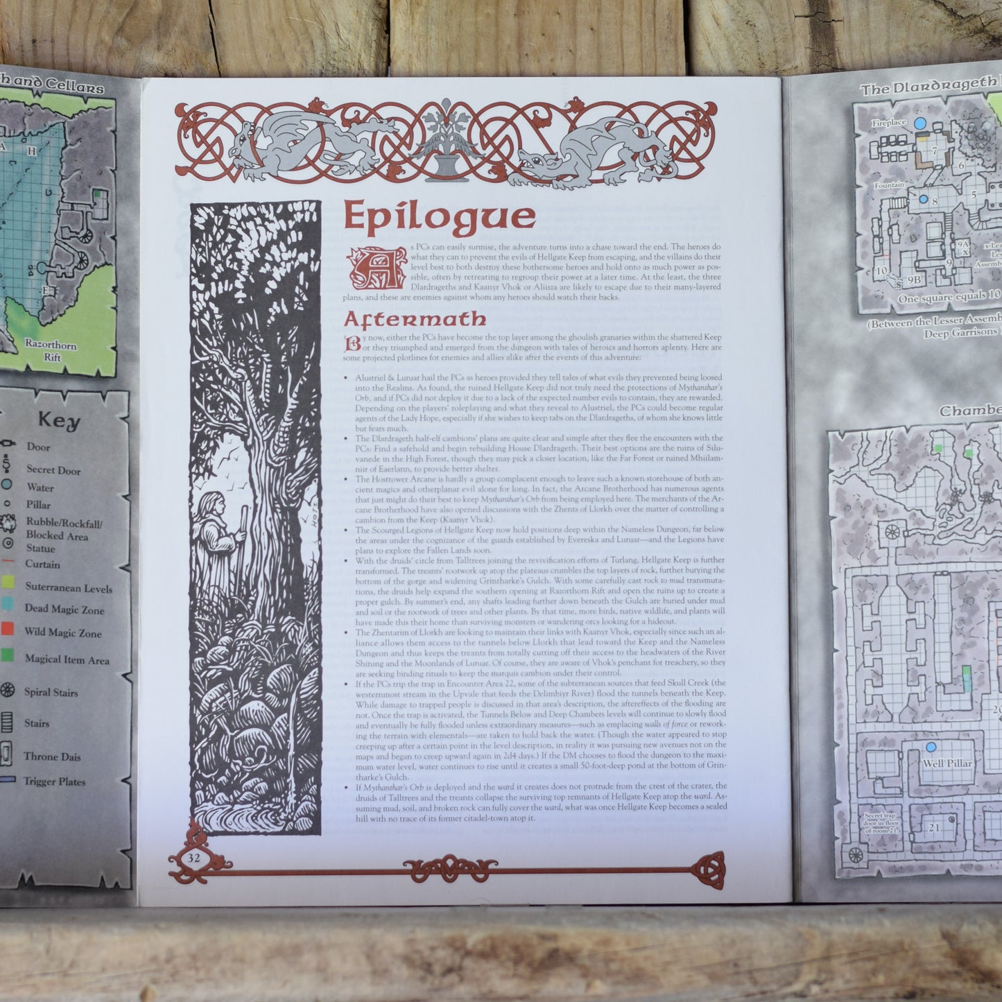 Vintage Dungeons and Dragons RPG Book: AD&D Forgotten Realms - Hellgate Keep Official Adventure